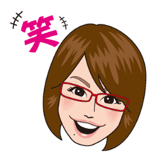 Cheerful Happy Girl FUKU YUMI sticker sticker #6487031