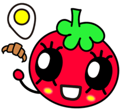 Useful Sticker of tomato named tomatiene sticker #6487076