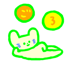 Neon Cat sticker #6487744