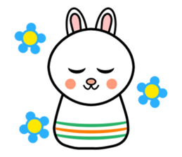 Cute kokeshi doll animals Part 1 sticker #6488193