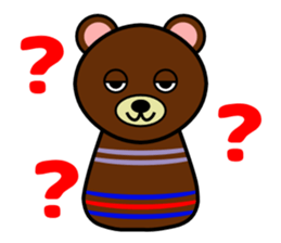 Cute kokeshi doll animals Part 1 sticker #6488197