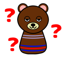 Cute kokeshi doll animals Part 1 sticker #6488197