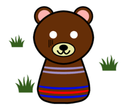 Cute kokeshi doll animals Part 1 sticker #6488198