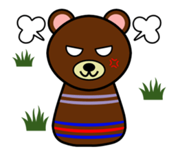 Cute kokeshi doll animals Part 1 sticker #6488199