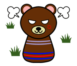 Cute kokeshi doll animals Part 1 sticker #6488199