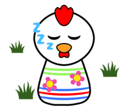 Cute kokeshi doll animals Part 1 sticker #6488200