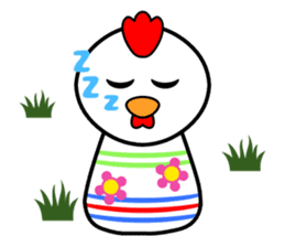 Cute kokeshi doll animals Part 1 sticker #6488200