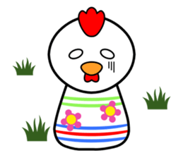 Cute kokeshi doll animals Part 1 sticker #6488201