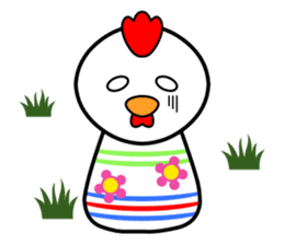 Cute kokeshi doll animals Part 1 sticker #6488201