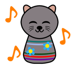 Cute kokeshi doll animals Part 1 sticker #6488204
