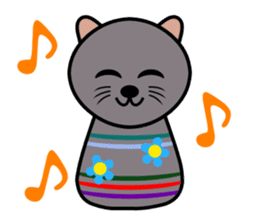 Cute kokeshi doll animals Part 1 sticker #6488204