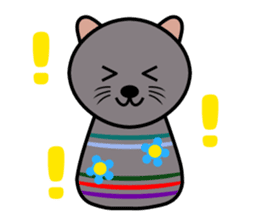 Cute kokeshi doll animals Part 1 sticker #6488205
