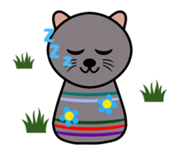 Cute kokeshi doll animals Part 1 sticker #6488206