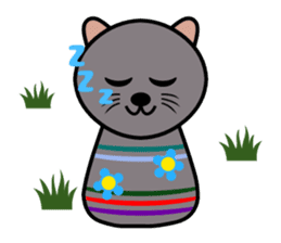 Cute kokeshi doll animals Part 1 sticker #6488206