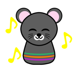 Cute kokeshi doll animals Part 1 sticker #6488209