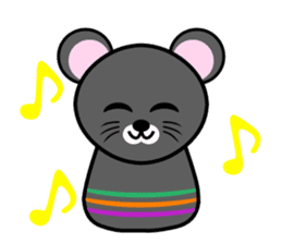 Cute kokeshi doll animals Part 1 sticker #6488209