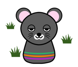 Cute kokeshi doll animals Part 1 sticker #6488211