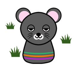 Cute kokeshi doll animals Part 1 sticker #6488211