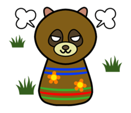 Cute kokeshi doll animals Part 1 sticker #6488219