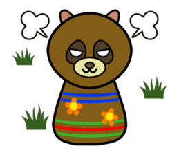 Cute kokeshi doll animals Part 1 sticker #6488219