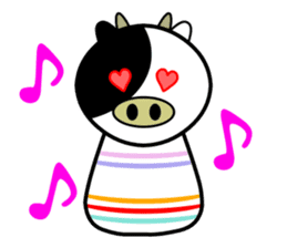 Cute kokeshi doll animals Part 1 sticker #6488220