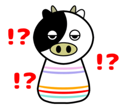 Cute kokeshi doll animals Part 1 sticker #6488221