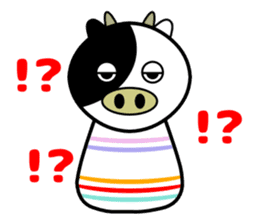 Cute kokeshi doll animals Part 1 sticker #6488221