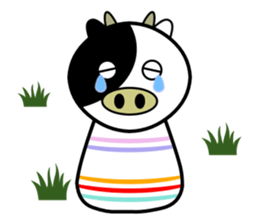 Cute kokeshi doll animals Part 1 sticker #6488222