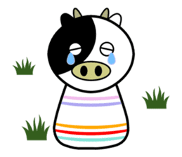 Cute kokeshi doll animals Part 1 sticker #6488222