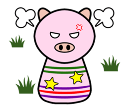 Cute kokeshi doll animals Part 1 sticker #6488227