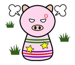 Cute kokeshi doll animals Part 1 sticker #6488227