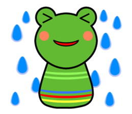 Cute kokeshi doll animals Part 1 sticker #6488229