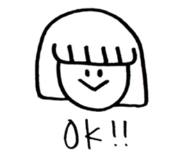 Simple cute graffiti sticker sticker #6488833