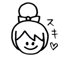 Simple cute graffiti sticker sticker #6488843