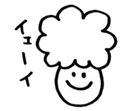 Simple cute graffiti sticker sticker #6488846