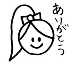 Simple cute graffiti sticker sticker #6488848