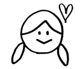 Simple cute graffiti sticker sticker #6488852