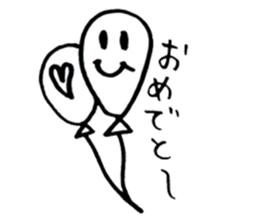 Simple cute graffiti sticker sticker #6488865