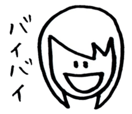 Simple cute graffiti sticker sticker #6488868