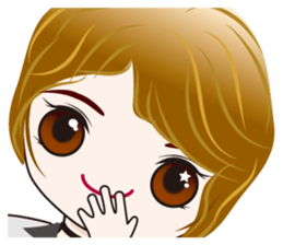 Boyish cute girl sticker #6489101