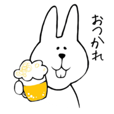 belly reduces rabbit sticker #6489993