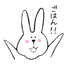 belly reduces rabbit sticker #6489995