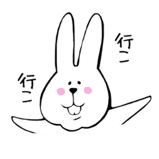 belly reduces rabbit sticker #6489996