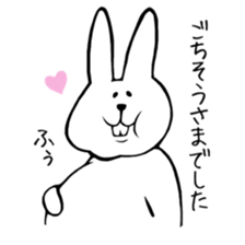 belly reduces rabbit sticker #6489997