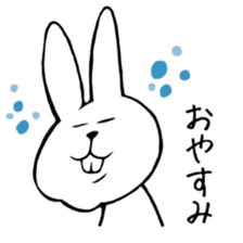 belly reduces rabbit sticker #6489999