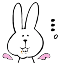 belly reduces rabbit sticker #6490005