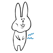 belly reduces rabbit sticker #6490009