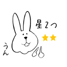 belly reduces rabbit sticker #6490013