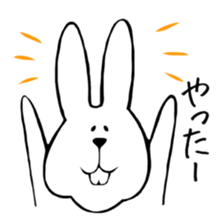 belly reduces rabbit sticker #6490018