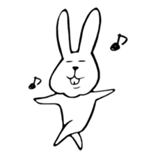 belly reduces rabbit sticker #6490021